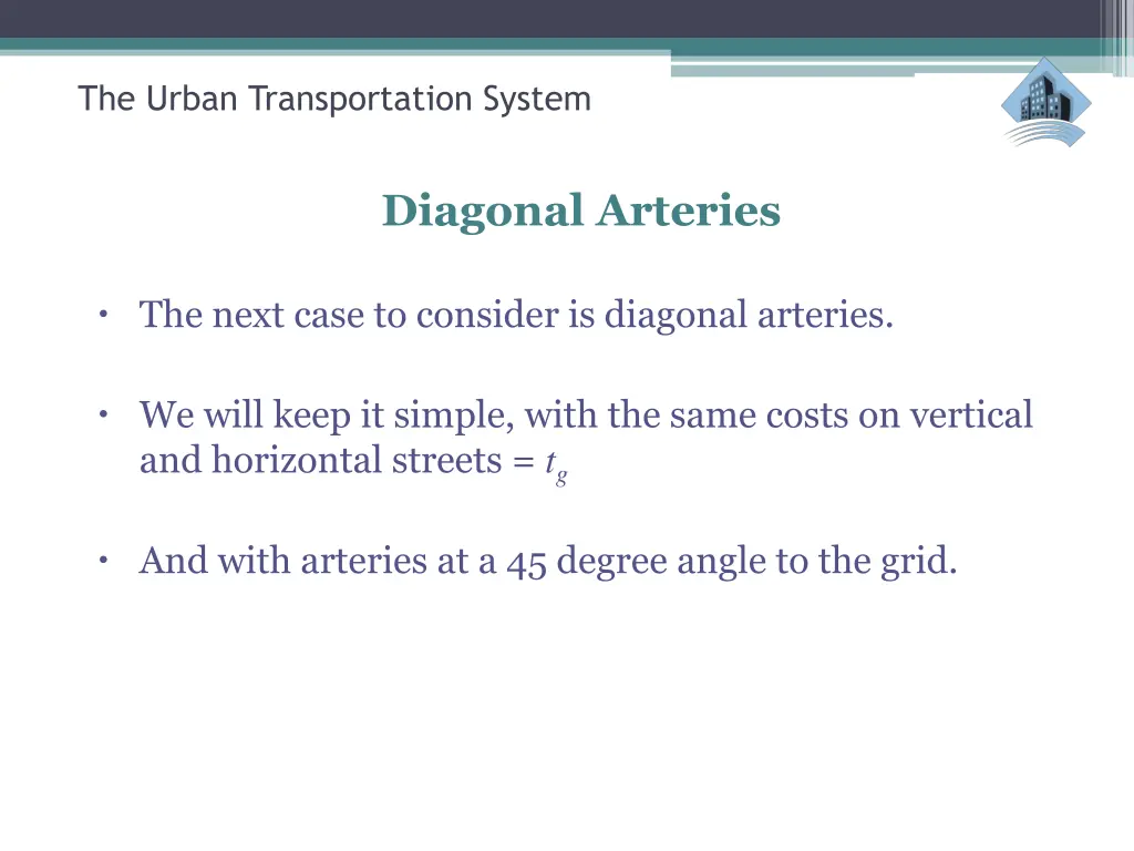 the urban transportation system 33