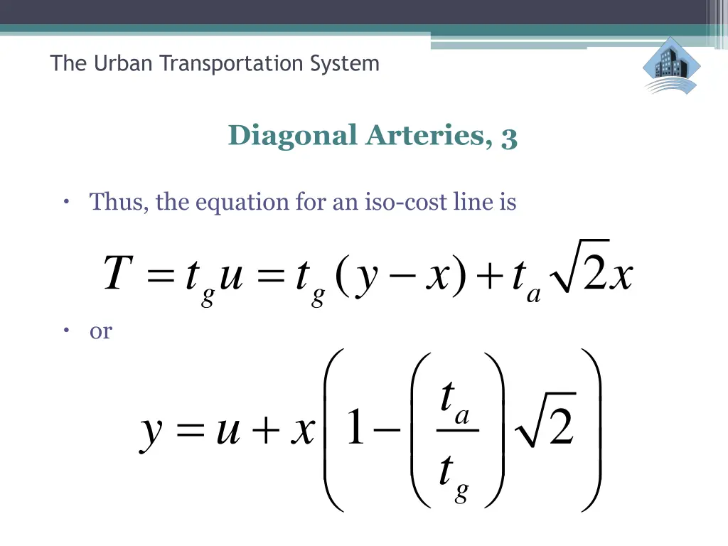 the urban transportation system 35