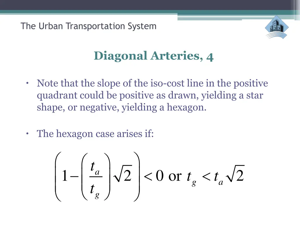 the urban transportation system 36