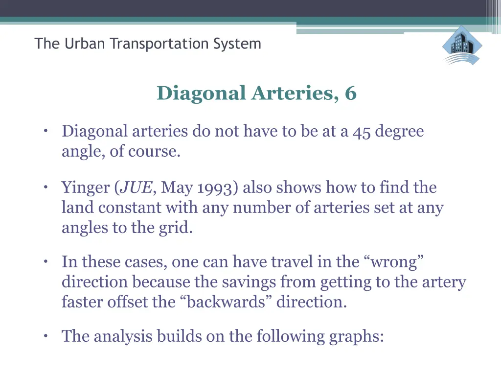 the urban transportation system 38