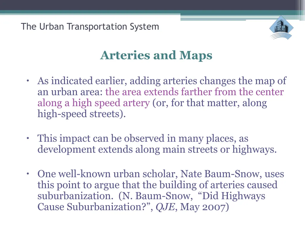 the urban transportation system 41