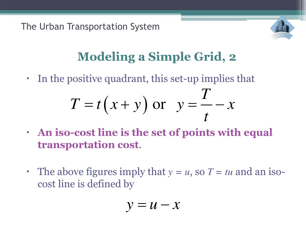 the urban transportation system 6