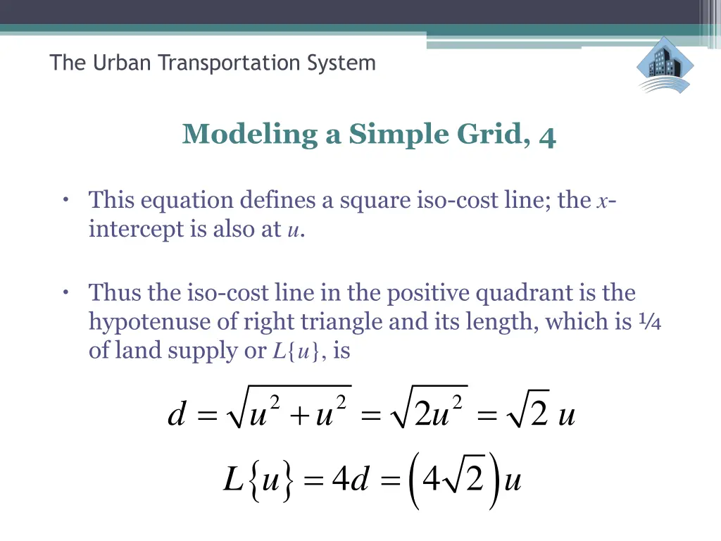 the urban transportation system 7