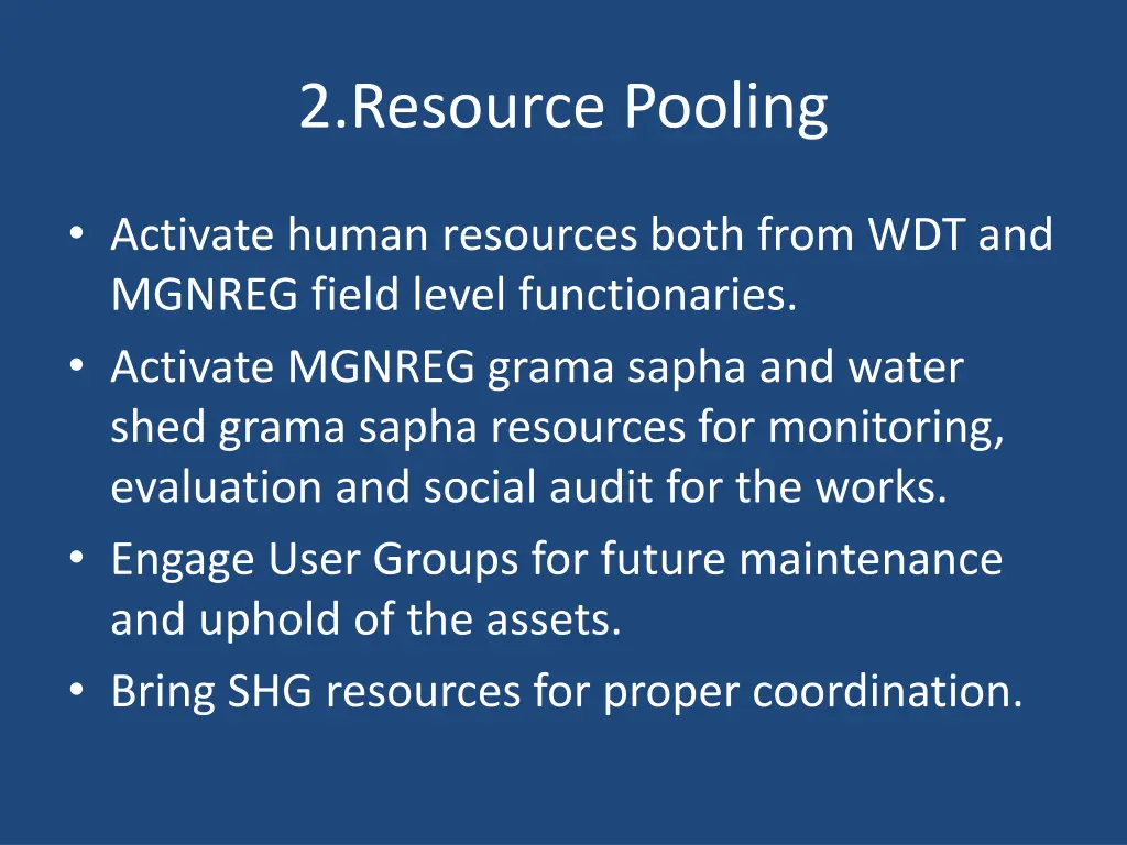 2 resource pooling