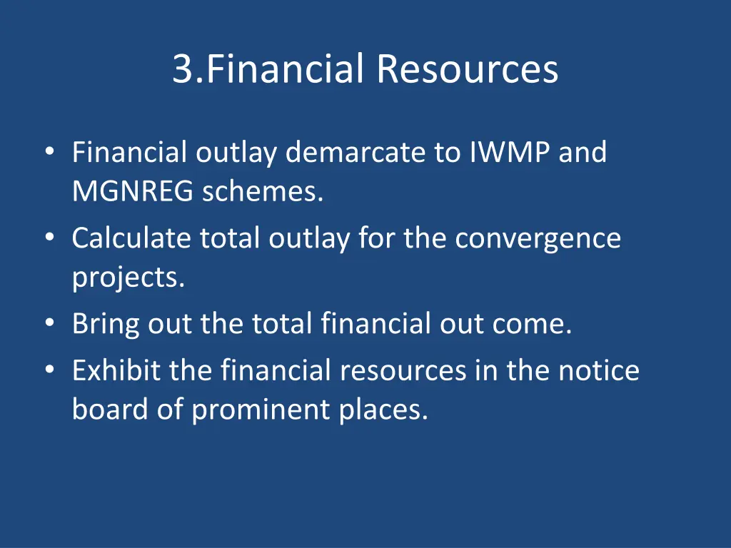 3 financial resources