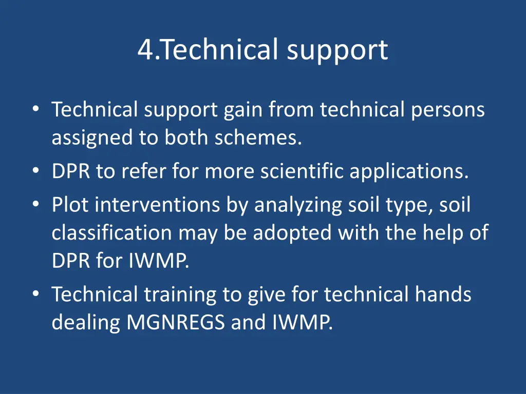 4 technical support