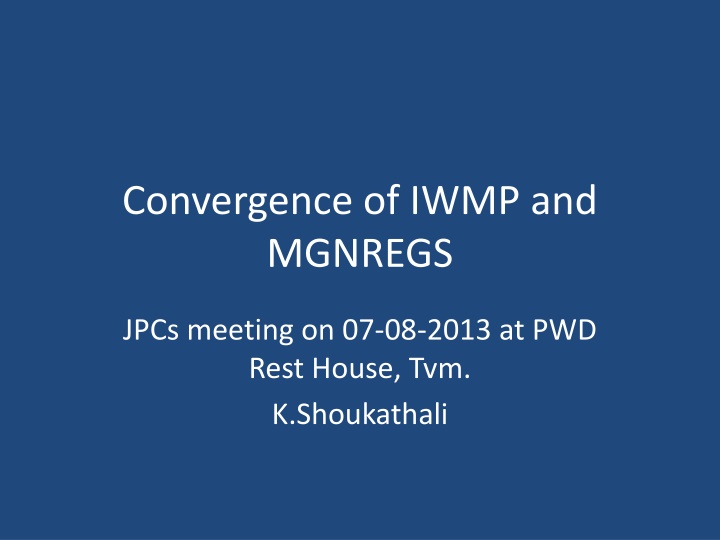 convergence of iwmp and mgnregs