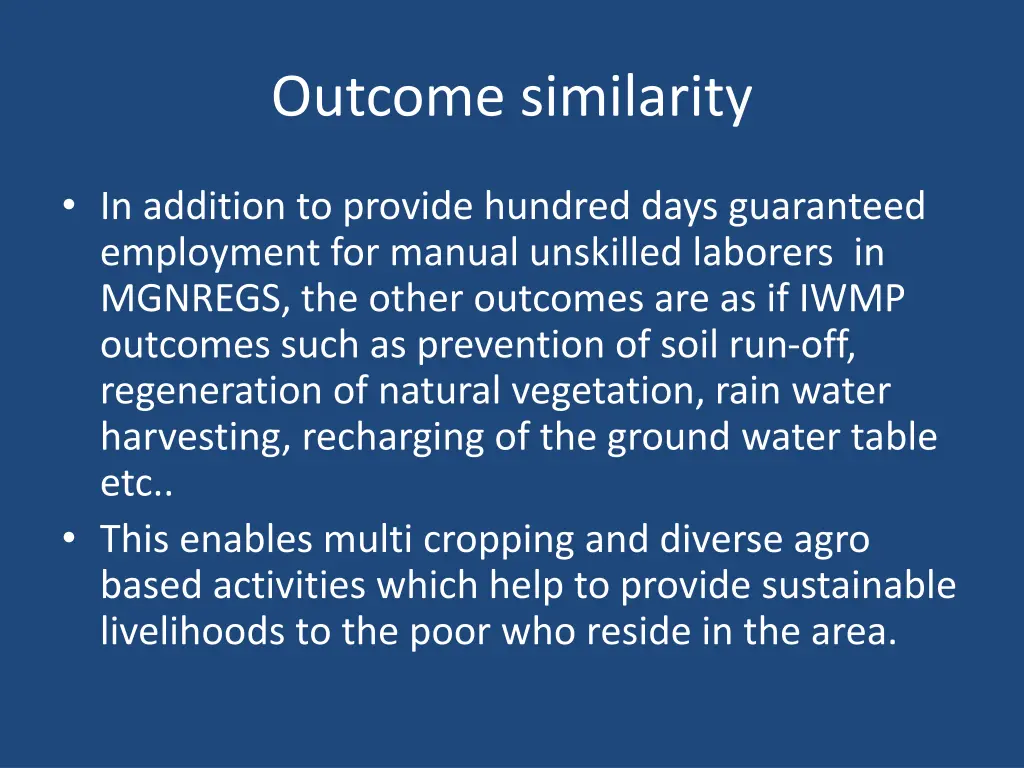 outcome similarity