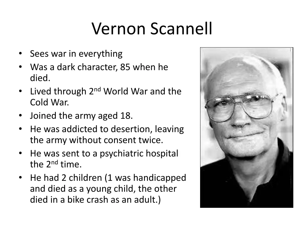 vernon scannell 1