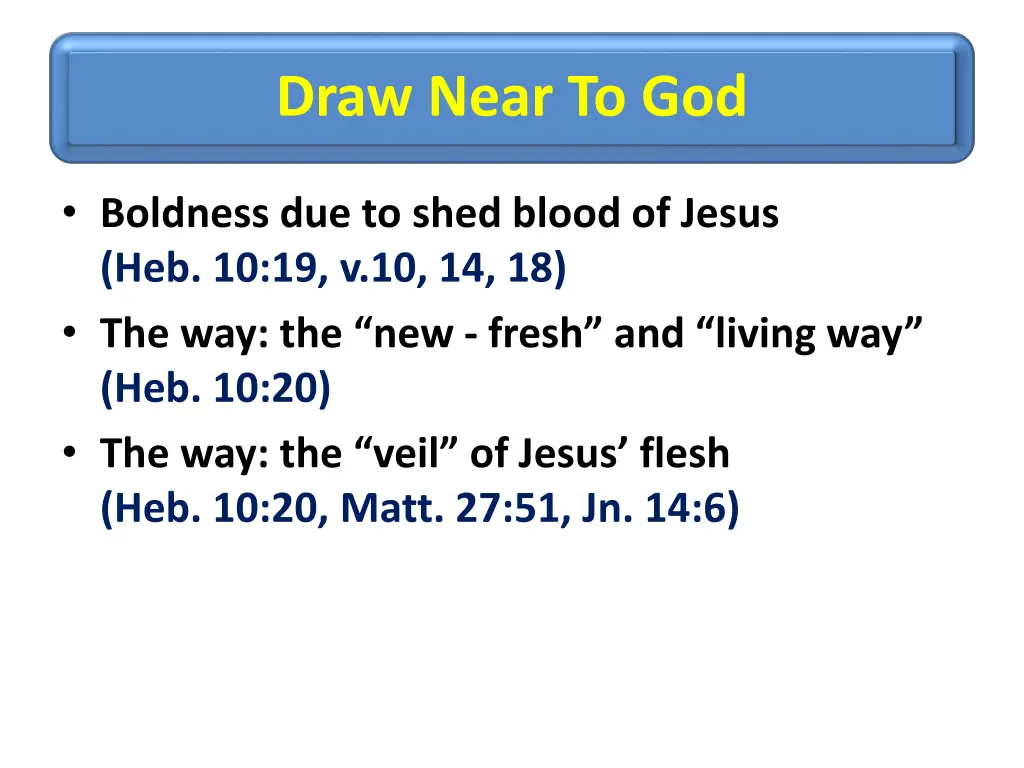 draw near to god 2