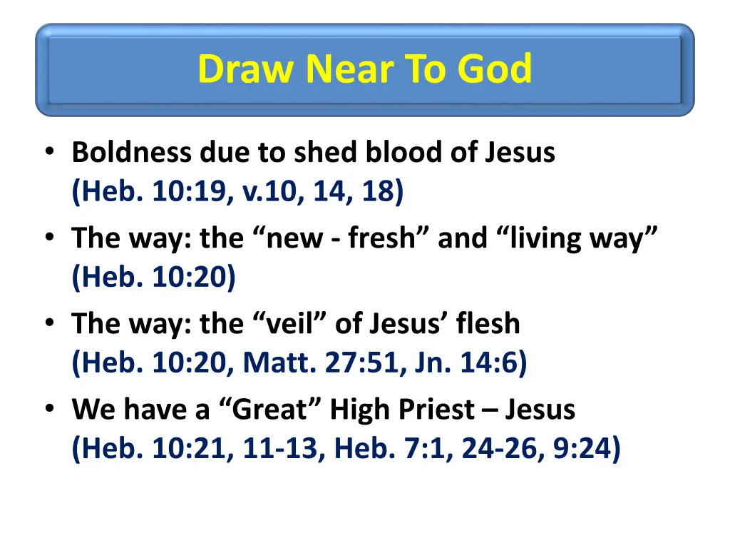 draw near to god 3