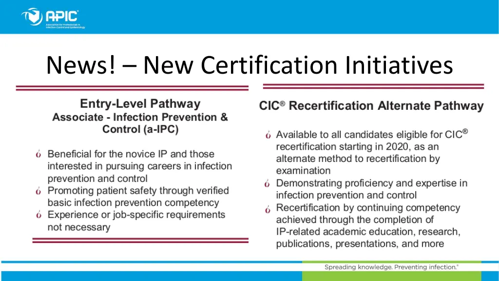 news new certification initiatives