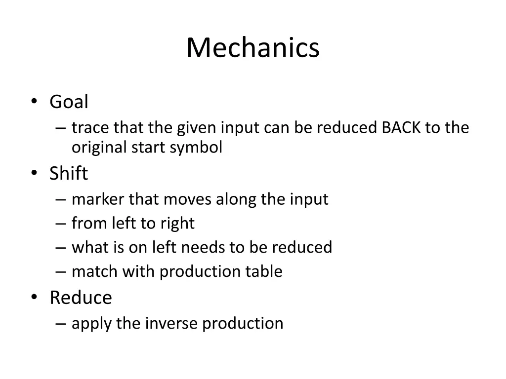 mechanics