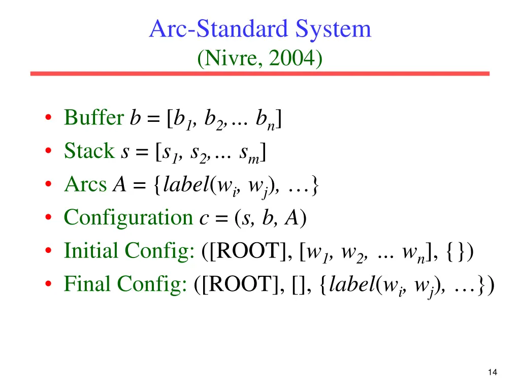 arc standard system nivre 2004