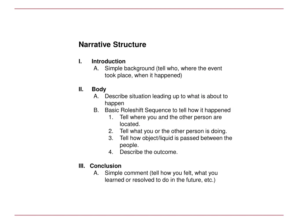 narrative structure