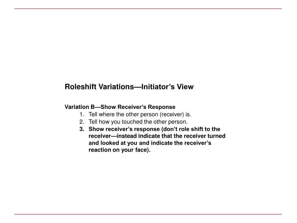 roleshift variations initiator s view 1