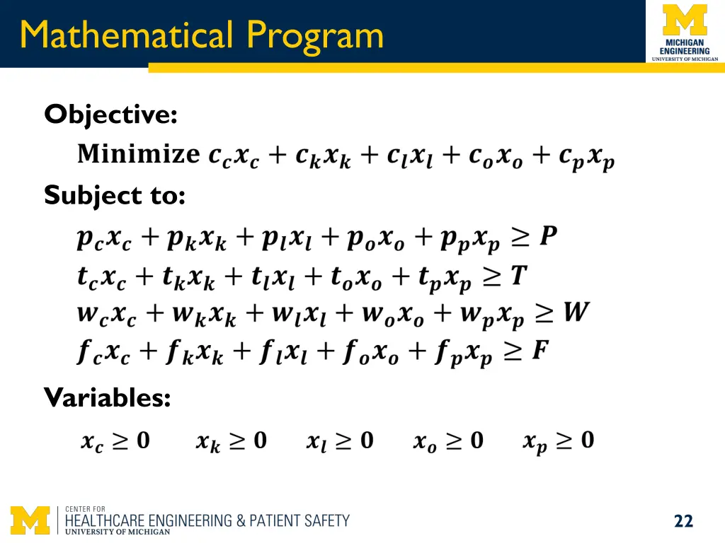 mathematical program