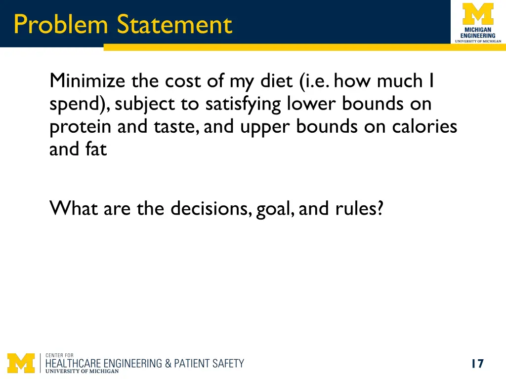 problem statement