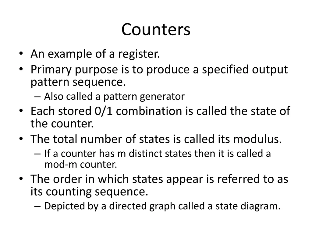 counters