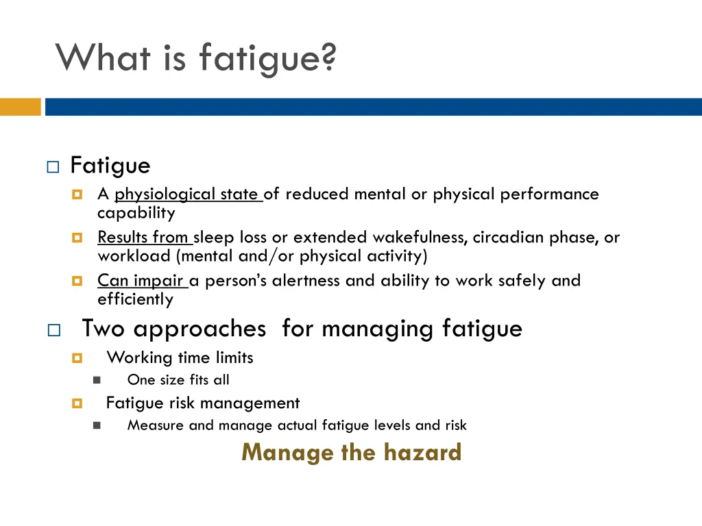 what is fatigue