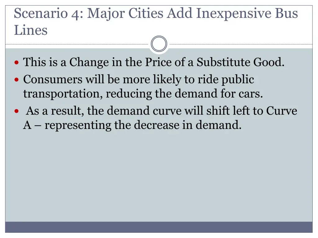 scenario 4 major cities add inexpensive bus lines