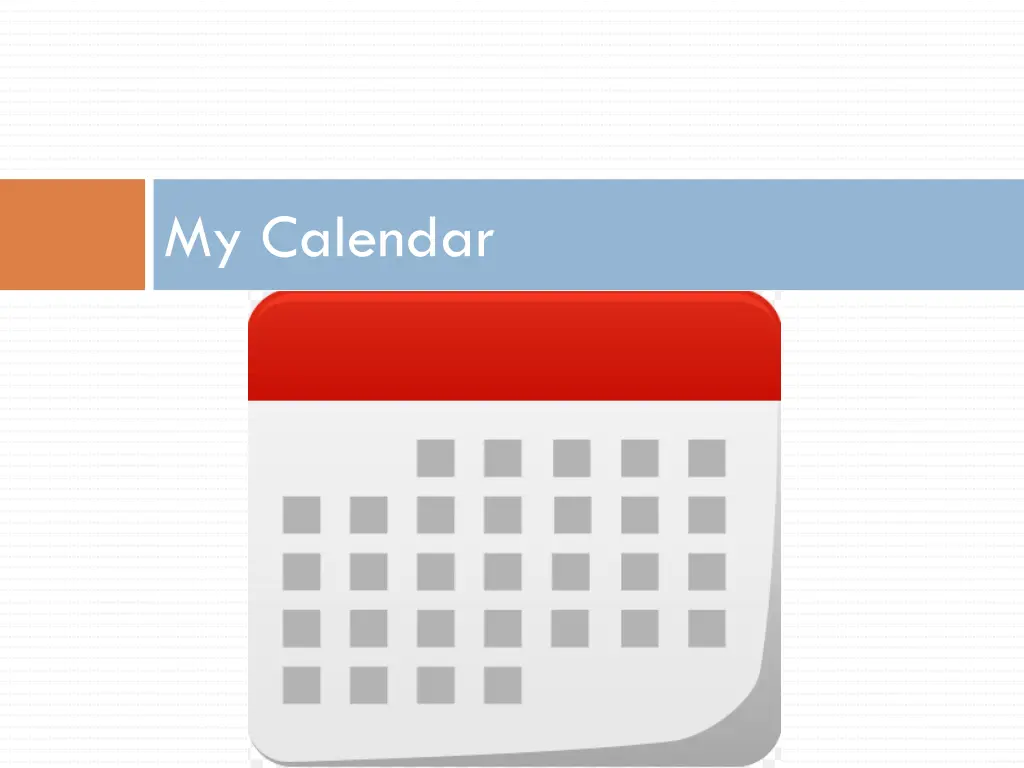 my calendar