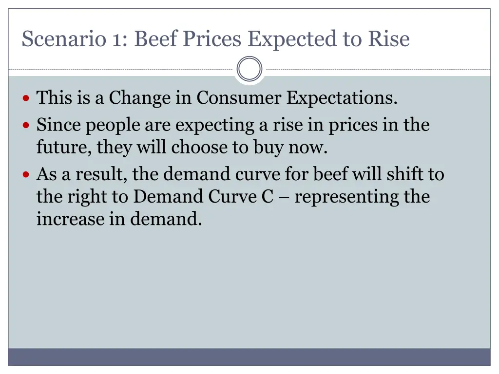 scenario 1 beef prices expected to rise