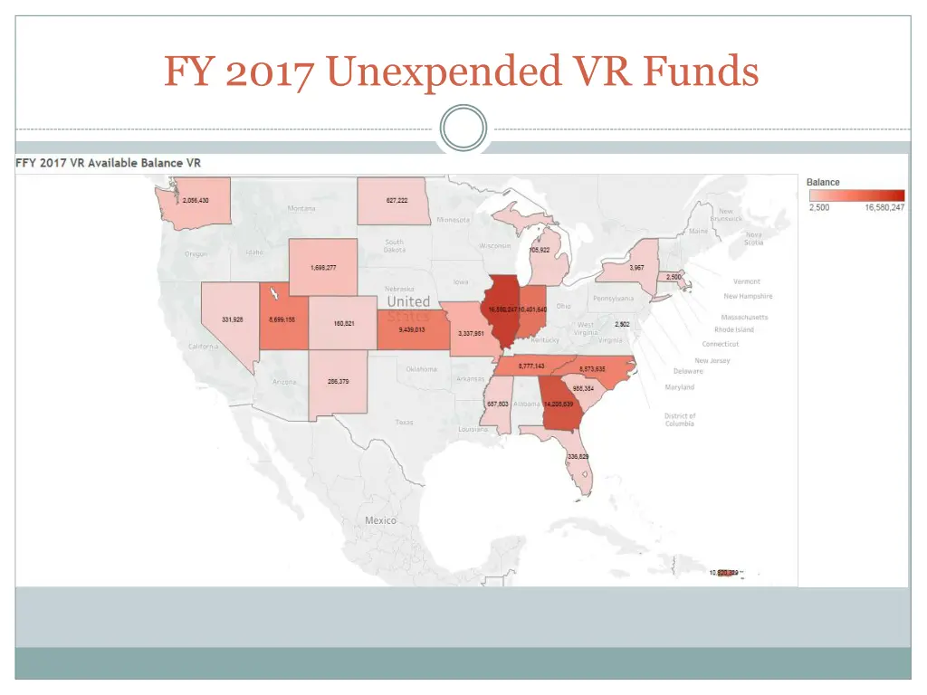 fy 2017 unexpended vr funds