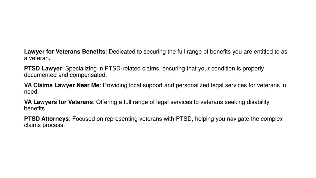 lawyer for veterans benefits dedicated