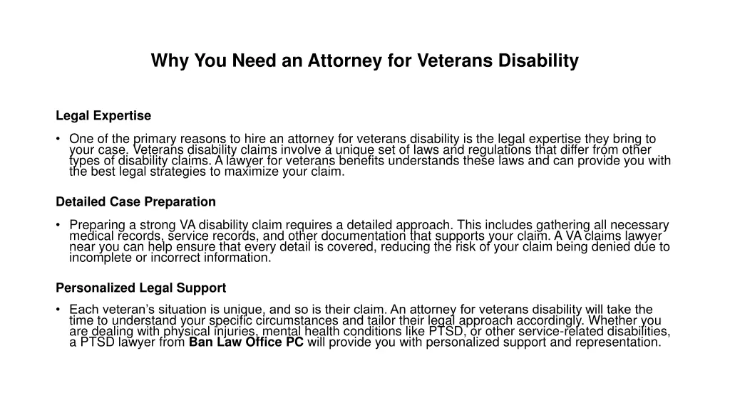 why you need an attorney for veterans disability