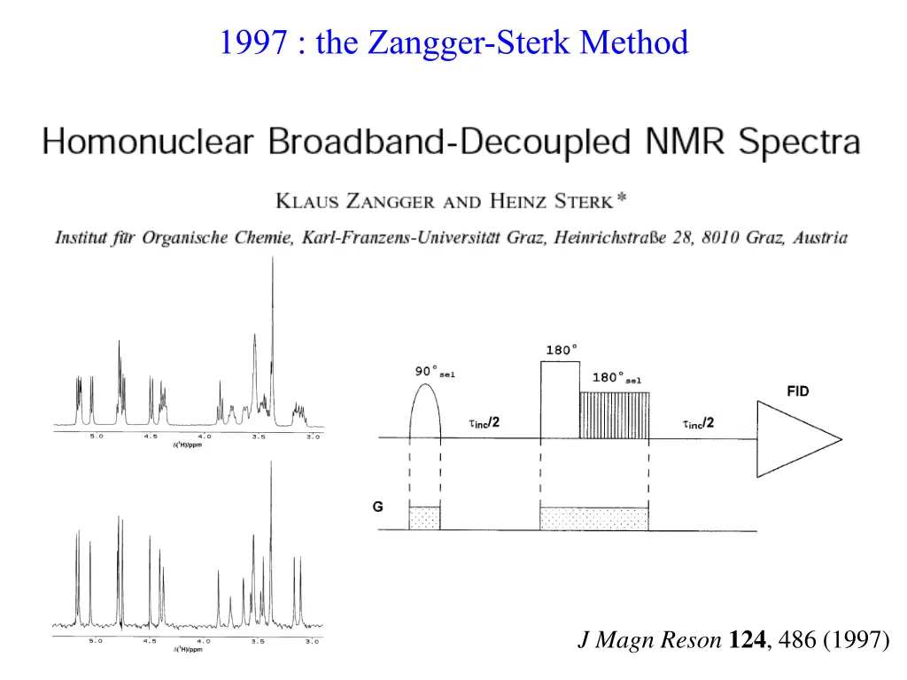 1997 the zangger sterk method