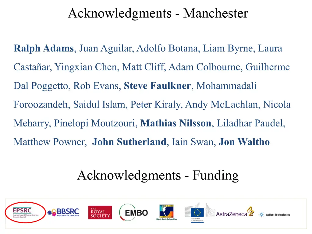 acknowledgments manchester