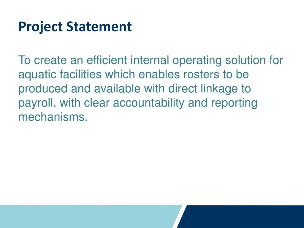 project statement