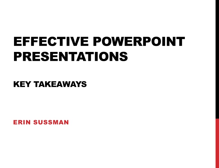 effective powerpoint presentations