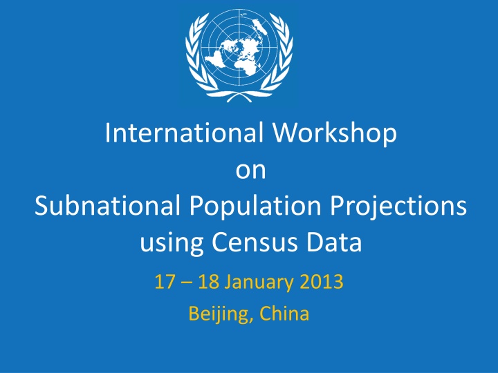 international workshop on subnational population