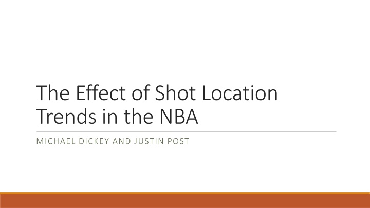 the effect of shot location trends in the nba