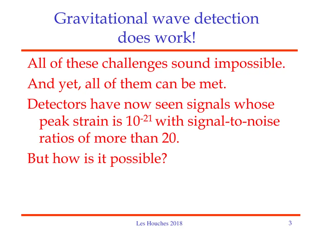 gravitational wave detection does work