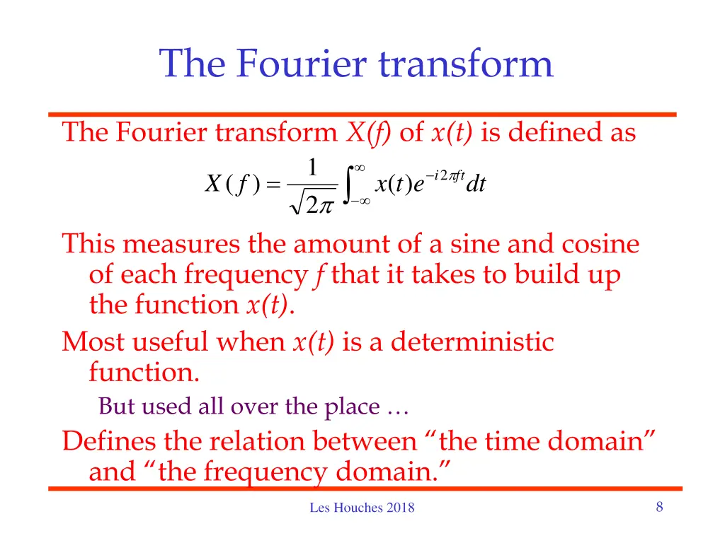 the fourier transform