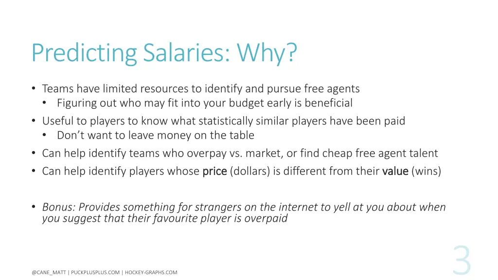 predicting salaries why 1