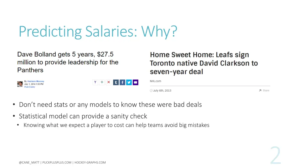 predicting salaries why