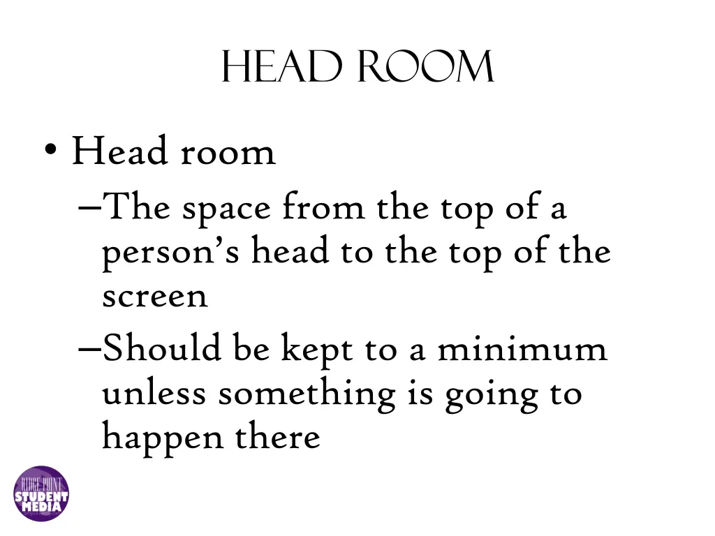 head room