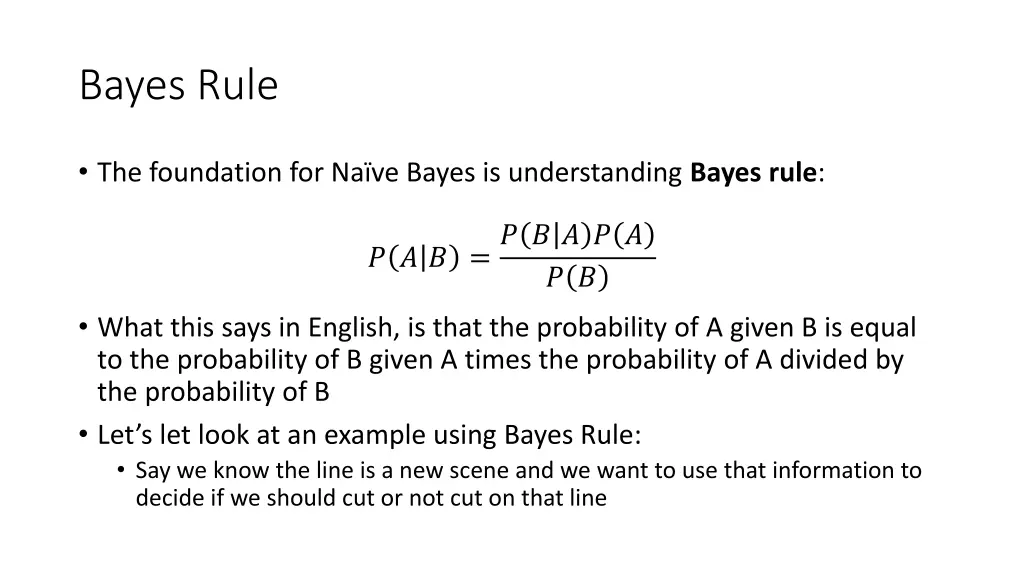 bayes rule