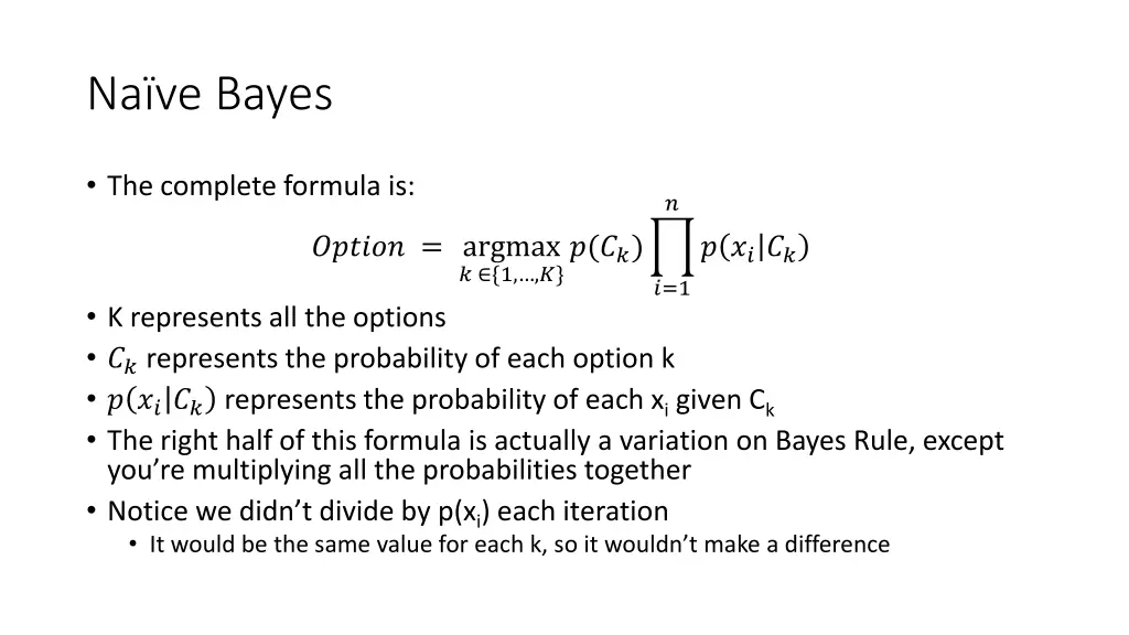 na ve bayes