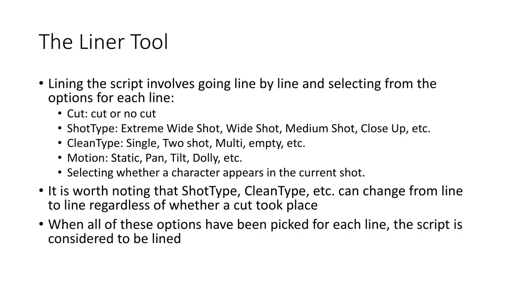 the liner tool 3