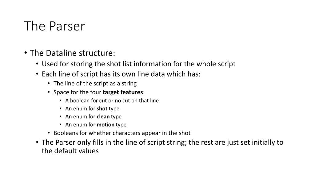 the parser 2