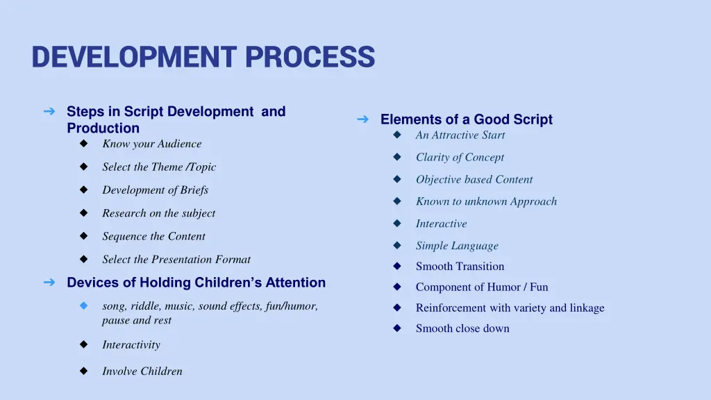 development process