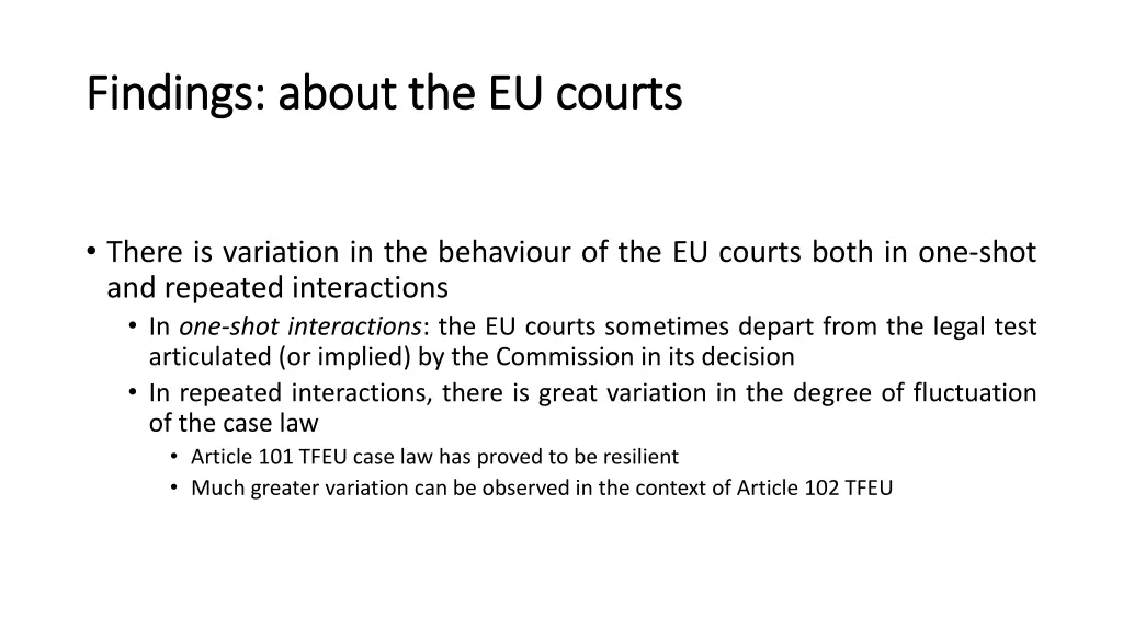 findings about the eu courts findings about