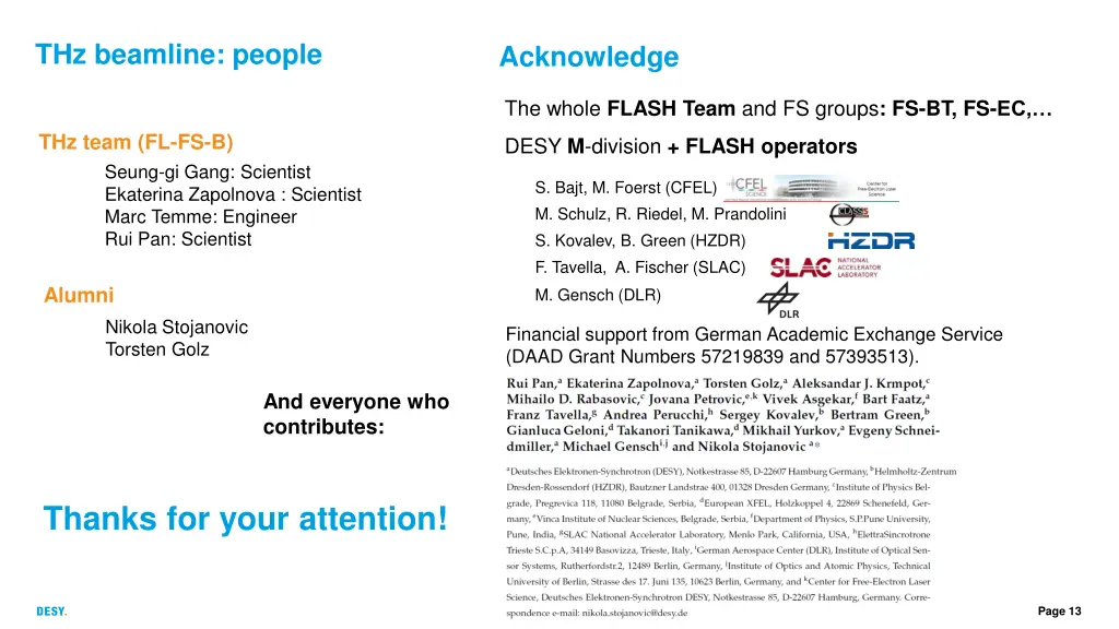 thz beamline people