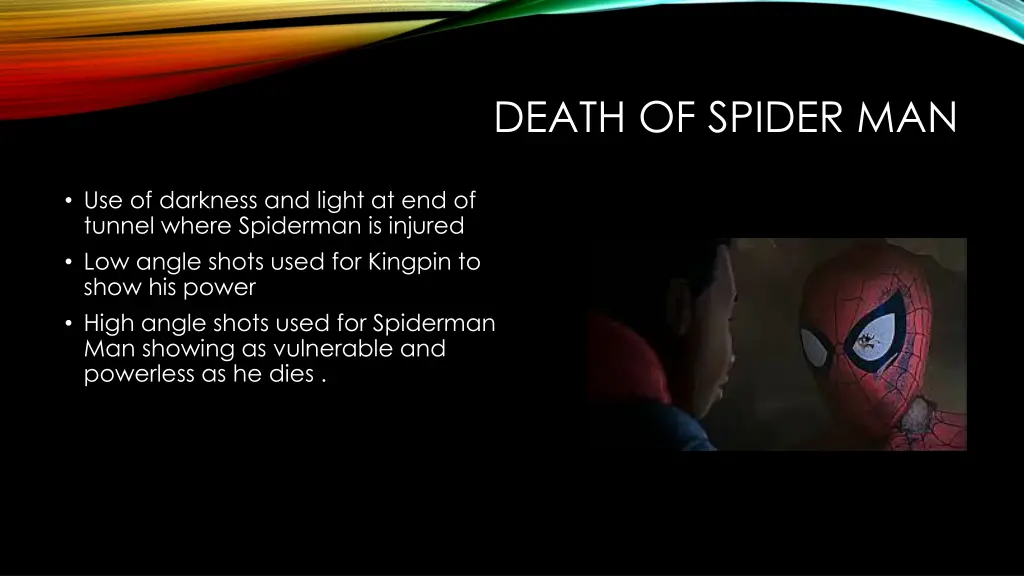 death of spider man