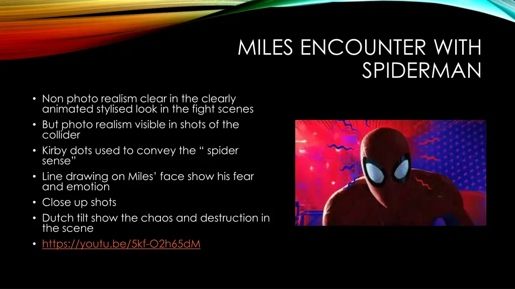 miles encounter with spiderman